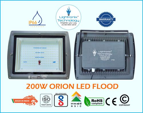 50Hz Aluminum Casting ALUMINIUM 200W Commercial LED Flood Lights