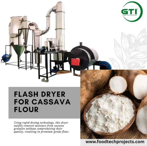 GTI Fully Automatic Electric SS/MS Cassava Flour Processing Machine