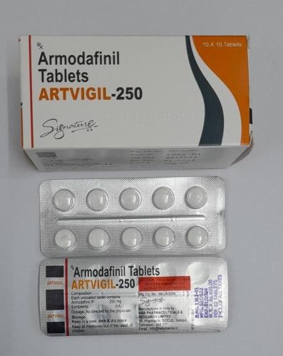 Artvigil 250 Mg Armodafinil Tablets, Packaging Type : Strips