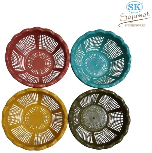 Polished Plastic Round Basket Standard for Kitchen Use