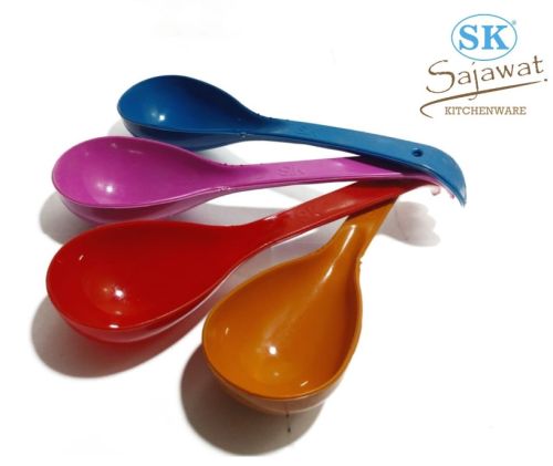 Polished Platic Plain Plastic Soup Spoon Modern