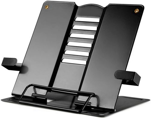 Tallin Sales Metal Book Reading Stand, Color : Black Medium