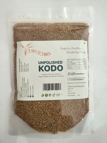 Indian Unpolished Kodo Millet, Variety : Natural for Cooking