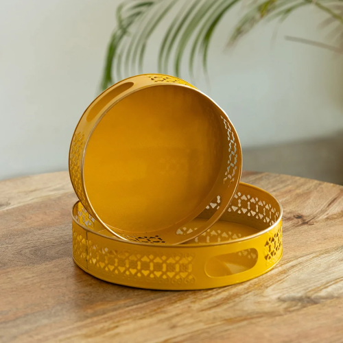 Startherm Engineers Plating Metal Decorative Iron Serving Tray