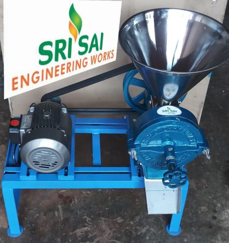 Sri Sai Stainless Steel Electric Dal Grinder Machine, Color : Grey