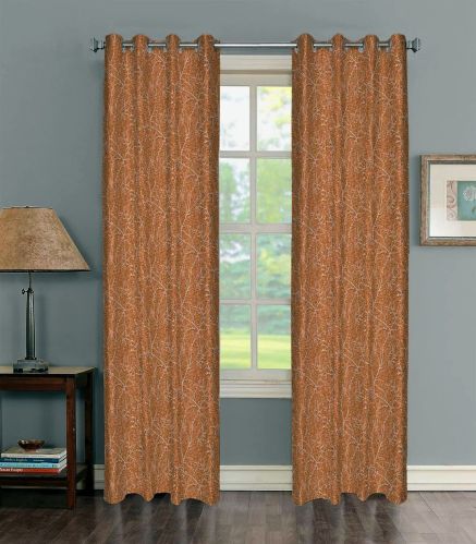  Polyester 4d Print 186 Curtains, Color : Rust