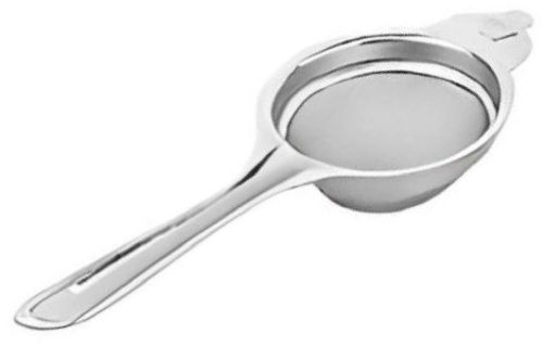 Polished Stainless Steel Accord Tea Strainer, Color : Silver