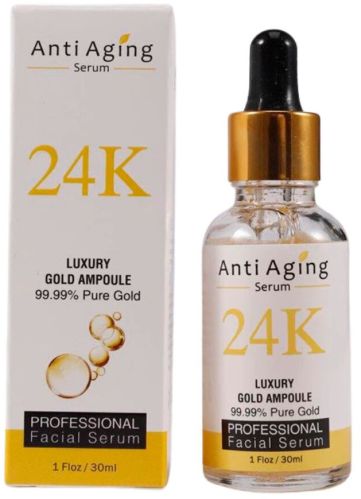 MOOYAM 24K Gold Anti-Aging Serum Radiant Glow, Firming & Moisturizing Solution