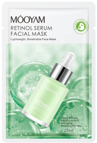 MOOYAM Retinol Serum Facial Mask | Anti-Aging, Hydrating & Acne Control Face Mask