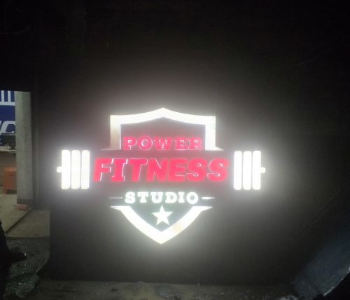 ACP Gym LED Sign Board Customize, Certification : ISO 9001:2008