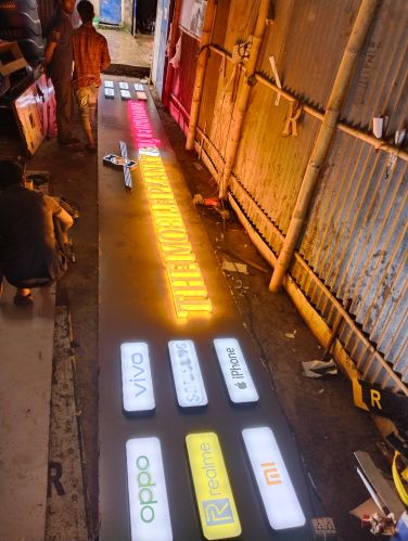 Lg Customize Rectangle Mobile Sign Board Modern