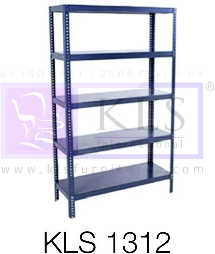 Polished Metal KLS 1312 Slotted Angle Rack, Color : Grey