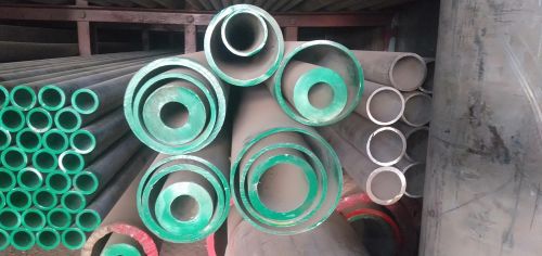 Polished 304 Stainless Steel Seamless Pipe, Color : Grey