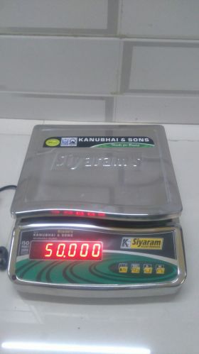 Polished Electric Stainless Steel Weighing Machine, Color : White