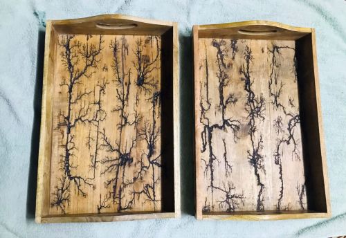 Printed Polished Mango Wood Wooden Serving Tray, Color : Brown