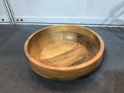 Plain Polished Round Fancy Wooden Bowl, Color : Brown