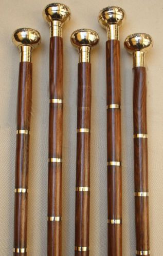 Wooden Walking Stick, Color : Brown