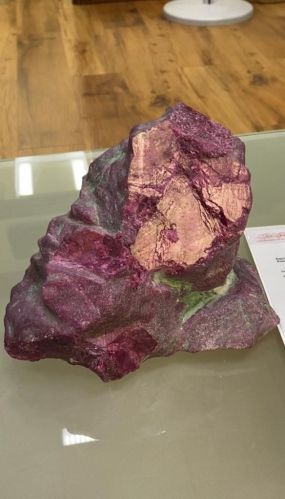 Gemstone Ruby With Mother Rock, Color : Purplish Red