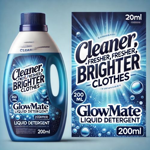 Glowmate Detergent Liquid, Color : Blue for Cloth Washing