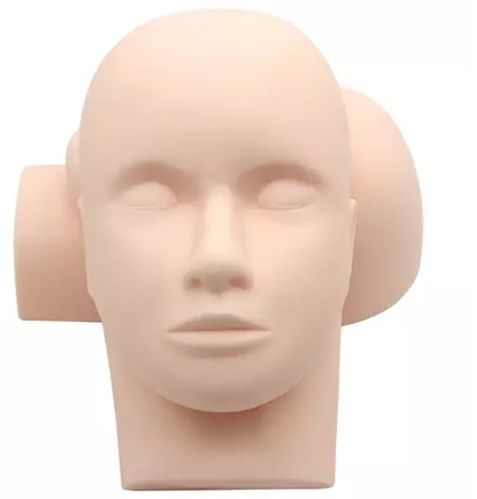 Soft Eyelash Practice Dummy Mannequin Head For Brow Work, Makeup, Etc.