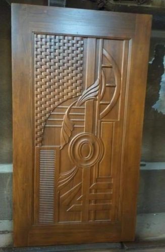Dikshant EDoors Finished TeaKWood Designer Carving Door for Home