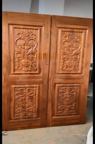 Finished Teakwood Double Door for Home