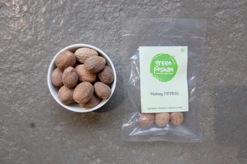 Jaiphal (Nutmeg) — 10g, Color : Brown