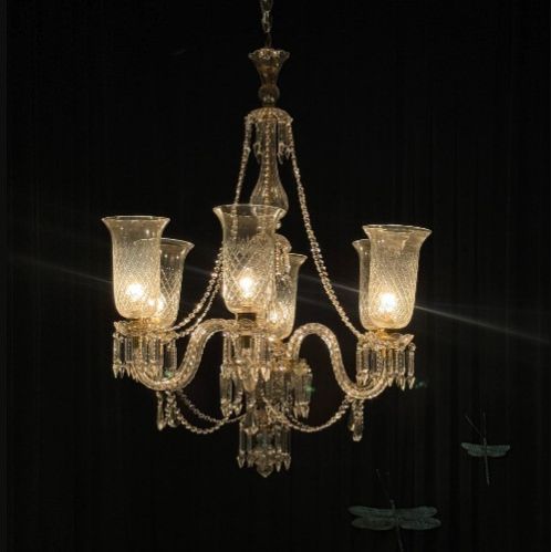 White Crystal Glass Chandelier For Decoration