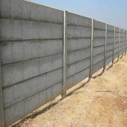Polished Concrete Boundary Wall, Color : Grey Standard
