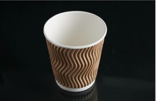 150ml Ripple Paper Cup, Color : Brown