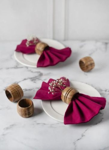 Wooden Napkin Ring, Shape : Round