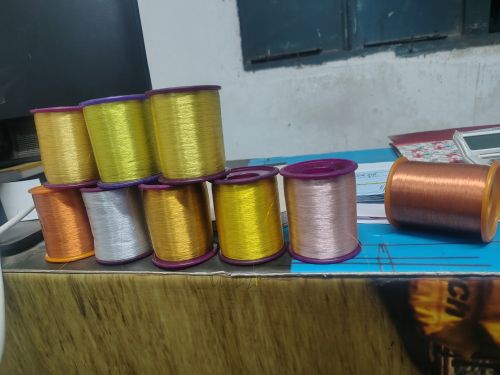 Dyed Polyester 50 D Zari, Packaging Type : Corrugated Box