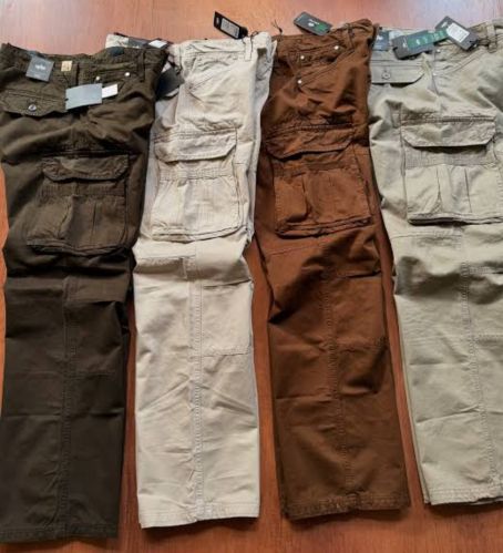 Cotton Printed Cargo Pants, Color : Black Party Wear