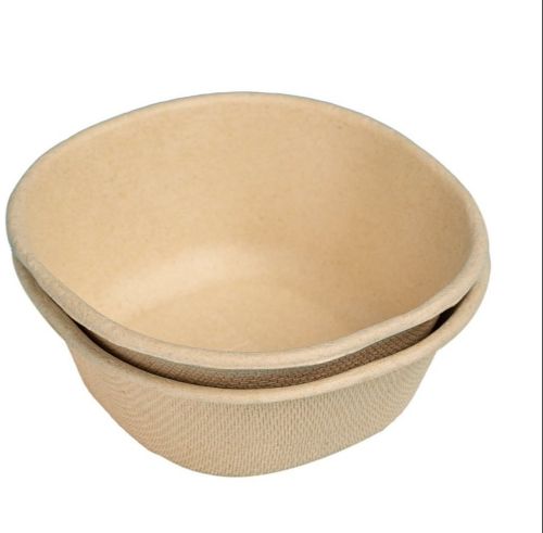 Plain 360 Ml Bagasse Brown Bowl 120ml