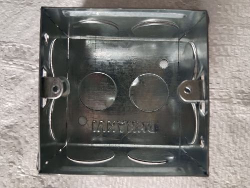 50Hz Galvanized Iron 2 Modular Box, Shape : Square for Electrical Uses