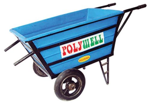 Mild Steel Wheel Barrows Trolleys For Cleaning Purpose