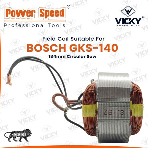 Copper Bosch GKS-140 Field Coil By PowerSpeed, Shape : Round