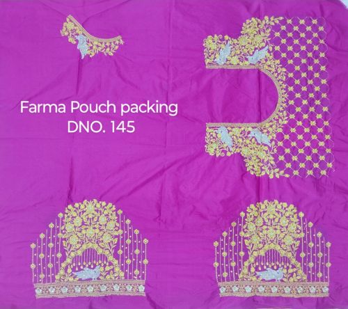 SHANTI FABRICS Farma Pattu Silk Blouse Free Size