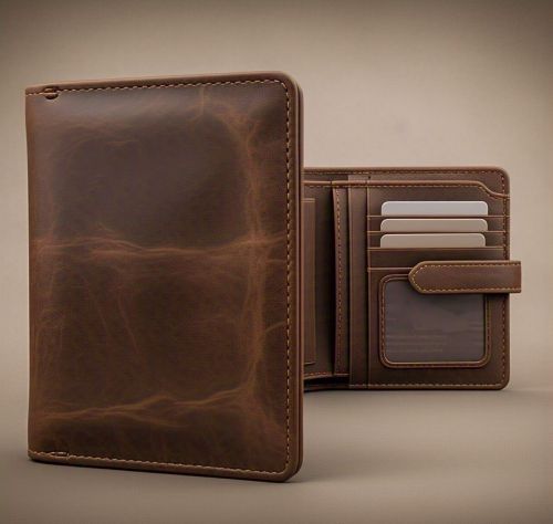 Leather Wallet Bifold for Carrying Cash Cards