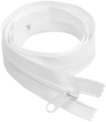 White Customized Nylon Zips Auto Lock Zipper