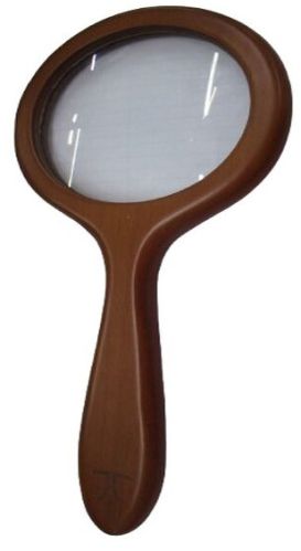Wooden Magnifying Glass, Color : Brown