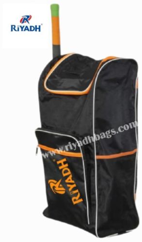 Printed Cricket Kit Bag, Color : Black