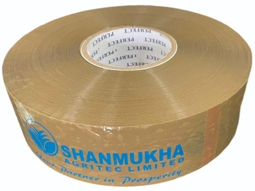 Brown Printed BOPP Packaging Tape, Length : 650 Meter