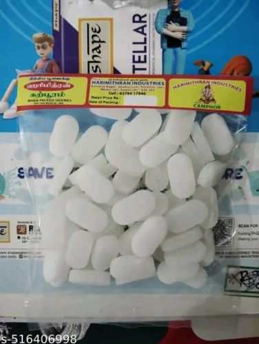Smokeless Camphor Tablets, Color : White