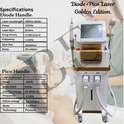 Golden Star Model Diode Plus Pico Laser Machine