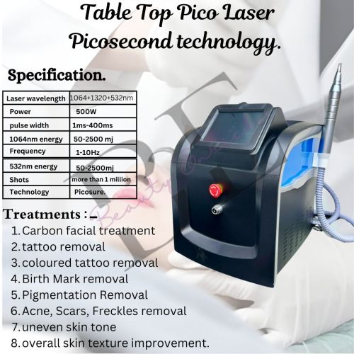 Electric Polished Fibre Table Top Pico Laser Machine 54x61x45
