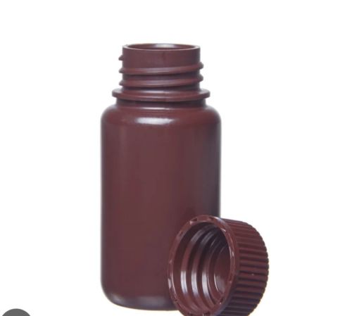 SBE HDPE 60ml Amber Color PP Bottle, Shape : Round for Indusatrial