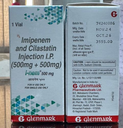 Gelnmark Imipenem Cilastatin Injection, Grade Standard : Pharm Grade