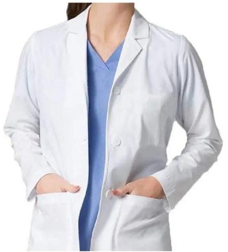 Lab Coat, Color : White M, S, Uniform Type : Apron