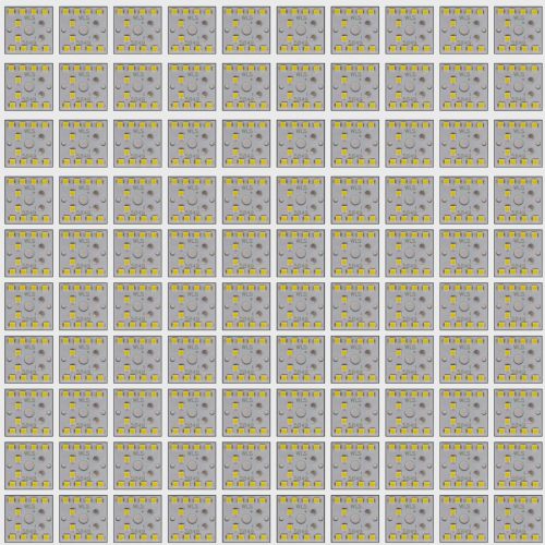 100 Pcs 9 Watt Mcpcb LED Bulb White Color Light